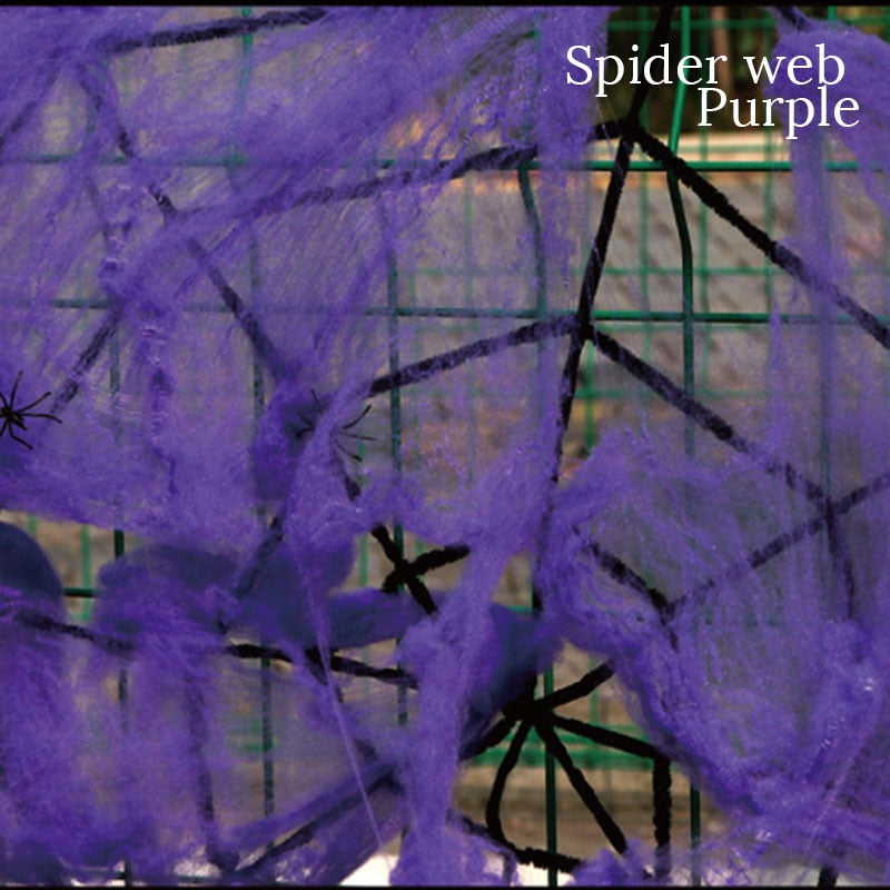 Artificial Stretchy Cobweb Halloween Decoration – Ventayo