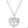 925 Sterling Silver Heart Tree Pendant Necklace