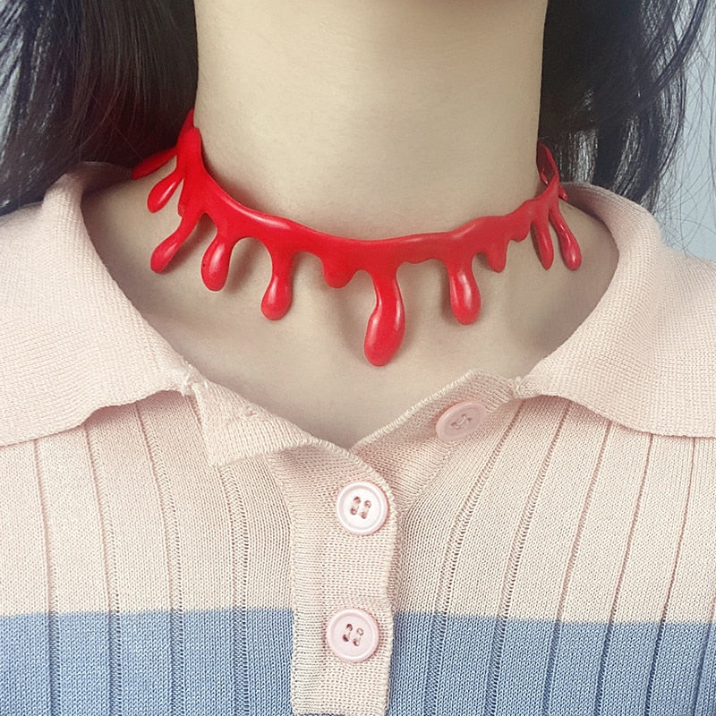 Fake Blood Drip Halloween Necklaces – Ventayo