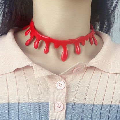 Fake Blood Drip Halloween Necklaces – Ventayo