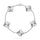 925 Sterling Silver Four Leaf Clover Bracelet