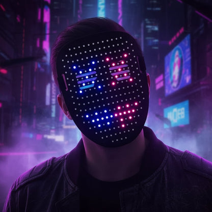 Ventayo – Illuminated Costume Mask | LED Full Face Design for Halloween Parties
