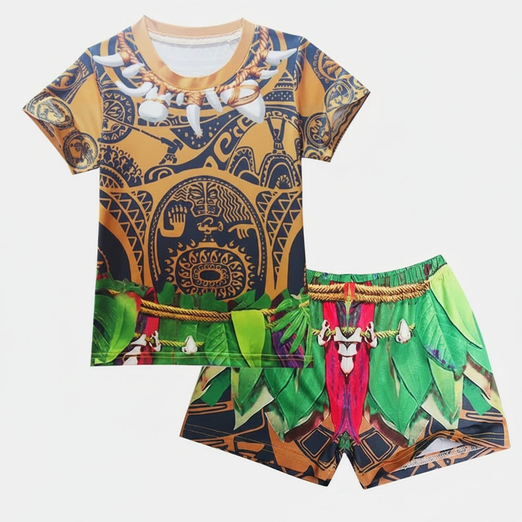 Ventayo – Island Warrior Costume | Children's Halloween Outfit with Comfortable Fit | Perfect for Adventurous Play