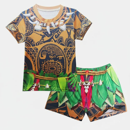 Ventayo – Island Warrior Costume | Children's Halloween Outfit with Comfortable Fit | Perfect for Adventurous Play