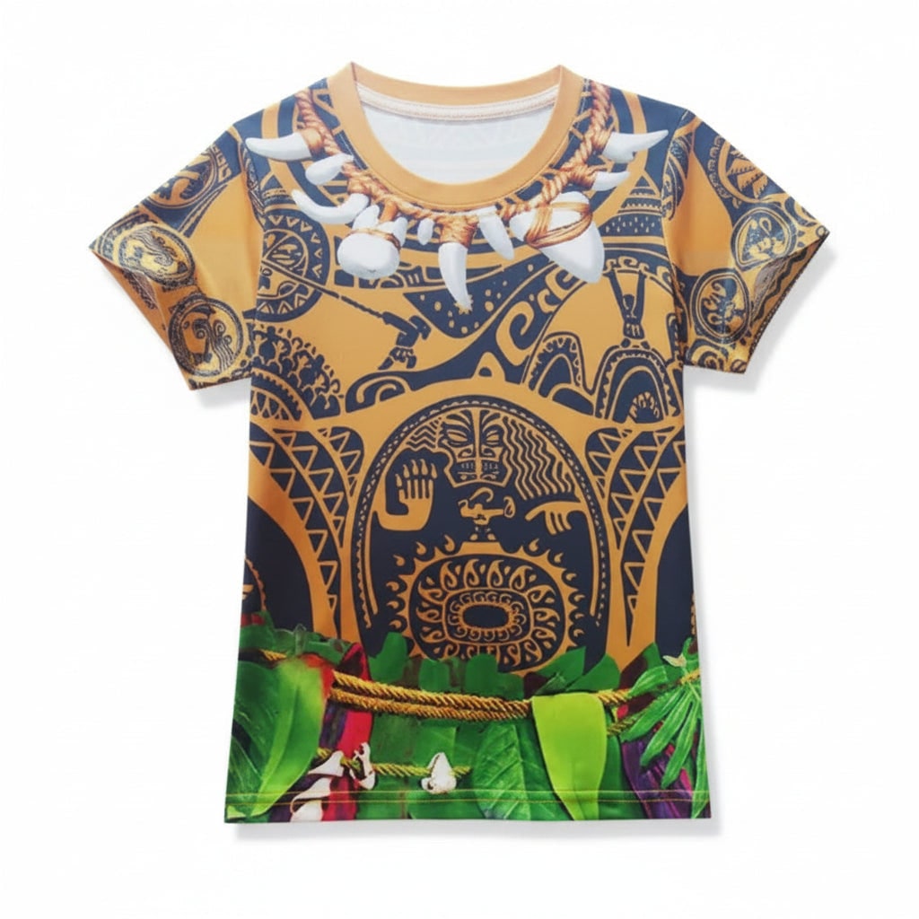 Ventayo – Island Warrior Costume | Children's Halloween Outfit with Comfortable Fit | Perfect for Adventurous Play