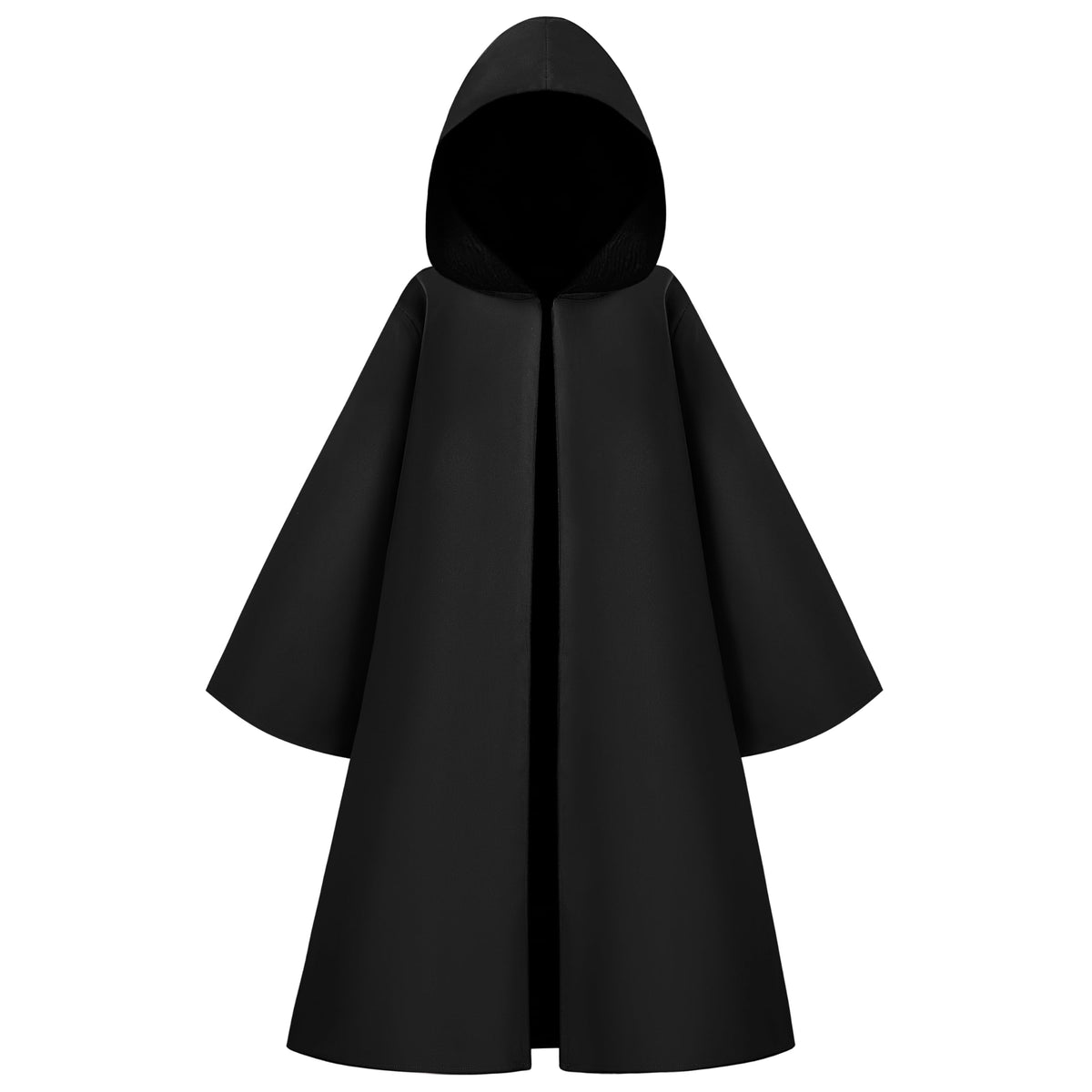 Boys Black Hooded Cloak Knight Costume - Kids Halloween Tunic Robe – Ventayo