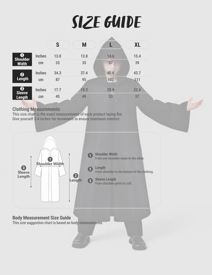 Boys Black Hooded Cloak Knight Costume - Kids Halloween Tunic Robe – Ventayo