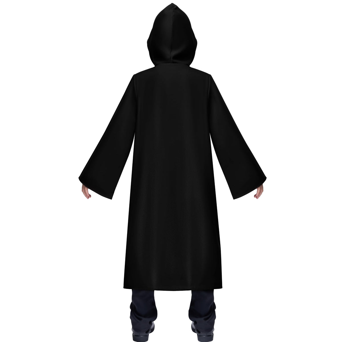 Boys Black Hooded Cloak Knight Costume - Kids Halloween Tunic Robe – Ventayo