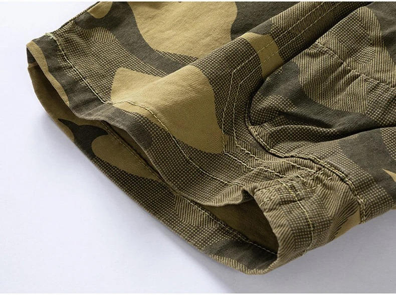 Mens Camouflage Cargo Shorts