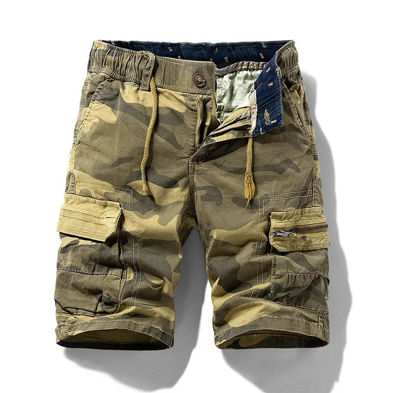 Mens Camouflage Cargo Shorts