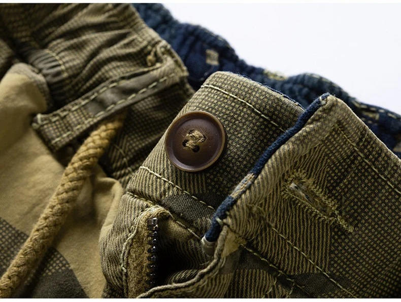 Mens Camouflage Cargo Shorts