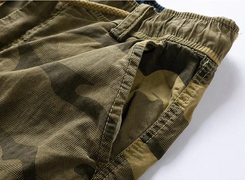Mens Camouflage Cargo Shorts