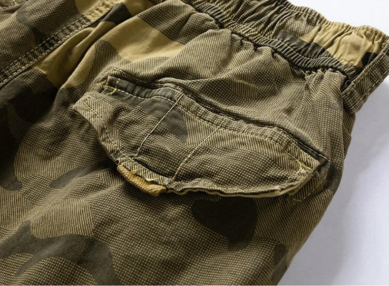 Mens Camouflage Cargo Shorts
