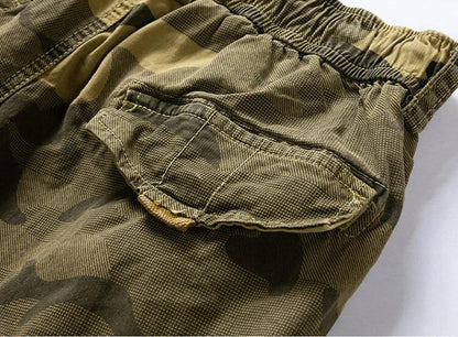 Mens Camouflage Cargo Shorts
