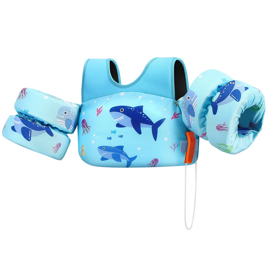 Ventayo – Kids Foam Life Vest with Arm Floats & Safety Whistle | Secure Support for Swimming & Kayaking