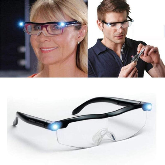 Ventayo – LED Magnifying Glasses for Reading with Adjustable Light | Hands-Free Design for Enhanced Comfort