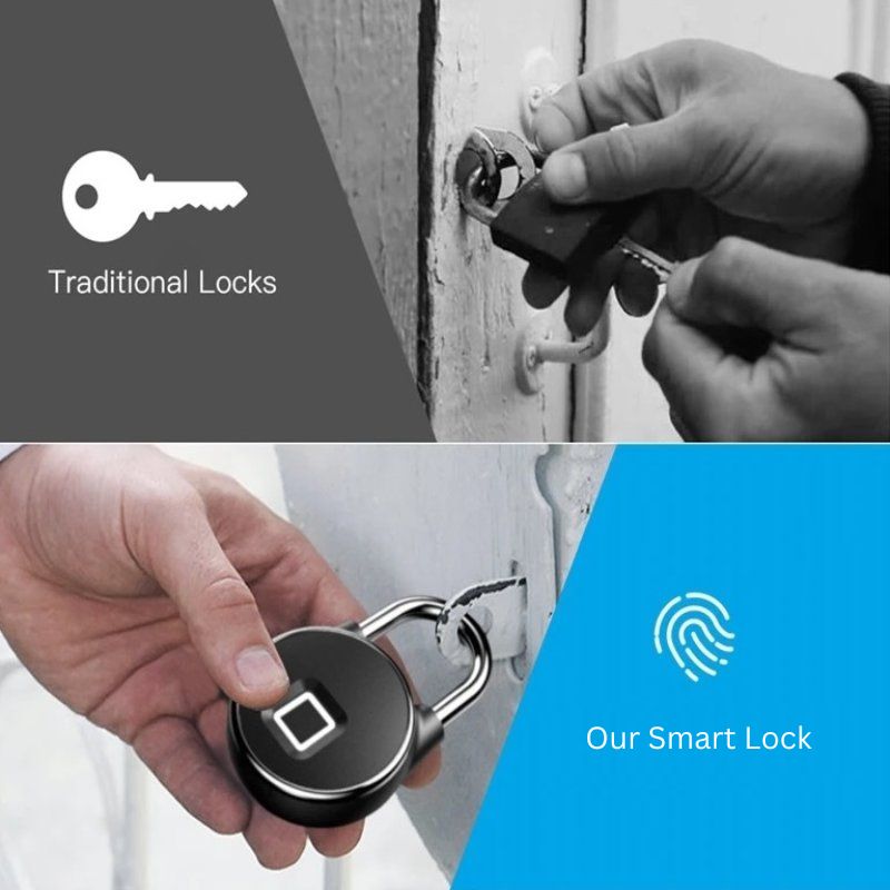 Smart fingeravtryckslås med Bluetooth-åtkomst