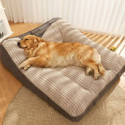 Grand coussin orthopédique pour chien résistant aux rayures