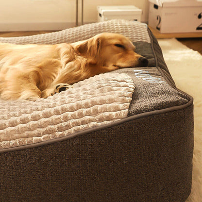 Grand coussin orthopédique pour chien résistant aux rayures
