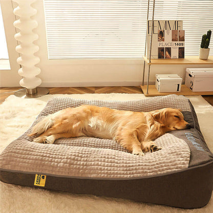 Grand coussin orthopédique pour chien résistant aux rayures