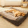 Grand coussin orthopédique pour chien résistant aux rayures