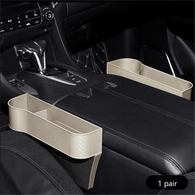 Ventayo – Leather Car Seat Organizer with Cup Holder | Multifunctional Design for Extra Storage and Convenience