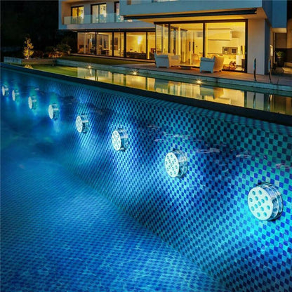 Ventayo – Magnetic Waterproof LED Pool Light with Remote Control & 12 Colors | Floating Pool Lights for Vibrant Nighttime Ambiance