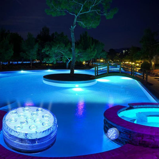 Ventayo – Magnetic Waterproof LED Pool Light with Remote Control & 12 Colors | Floating Pool Lights for Vibrant Nighttime Ambiance