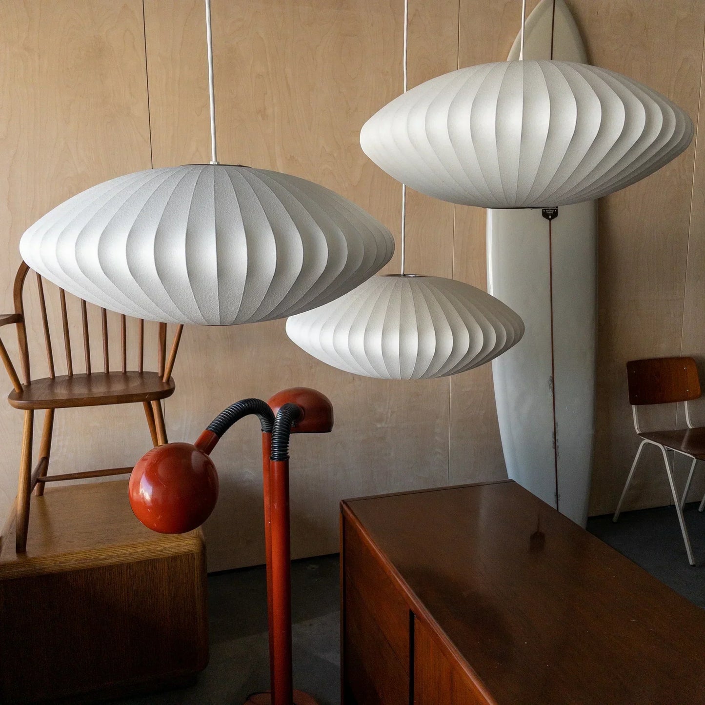 Minimalist White Bubble Hanging Pendant Light