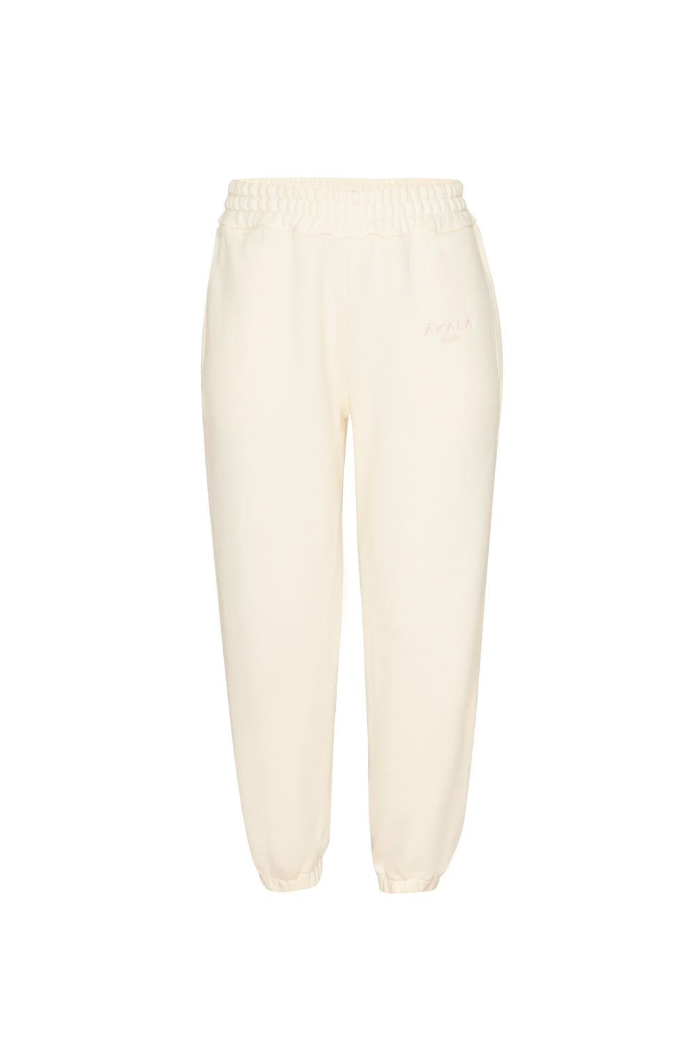 White pants on a white background