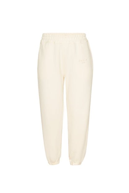 White pants on a white background