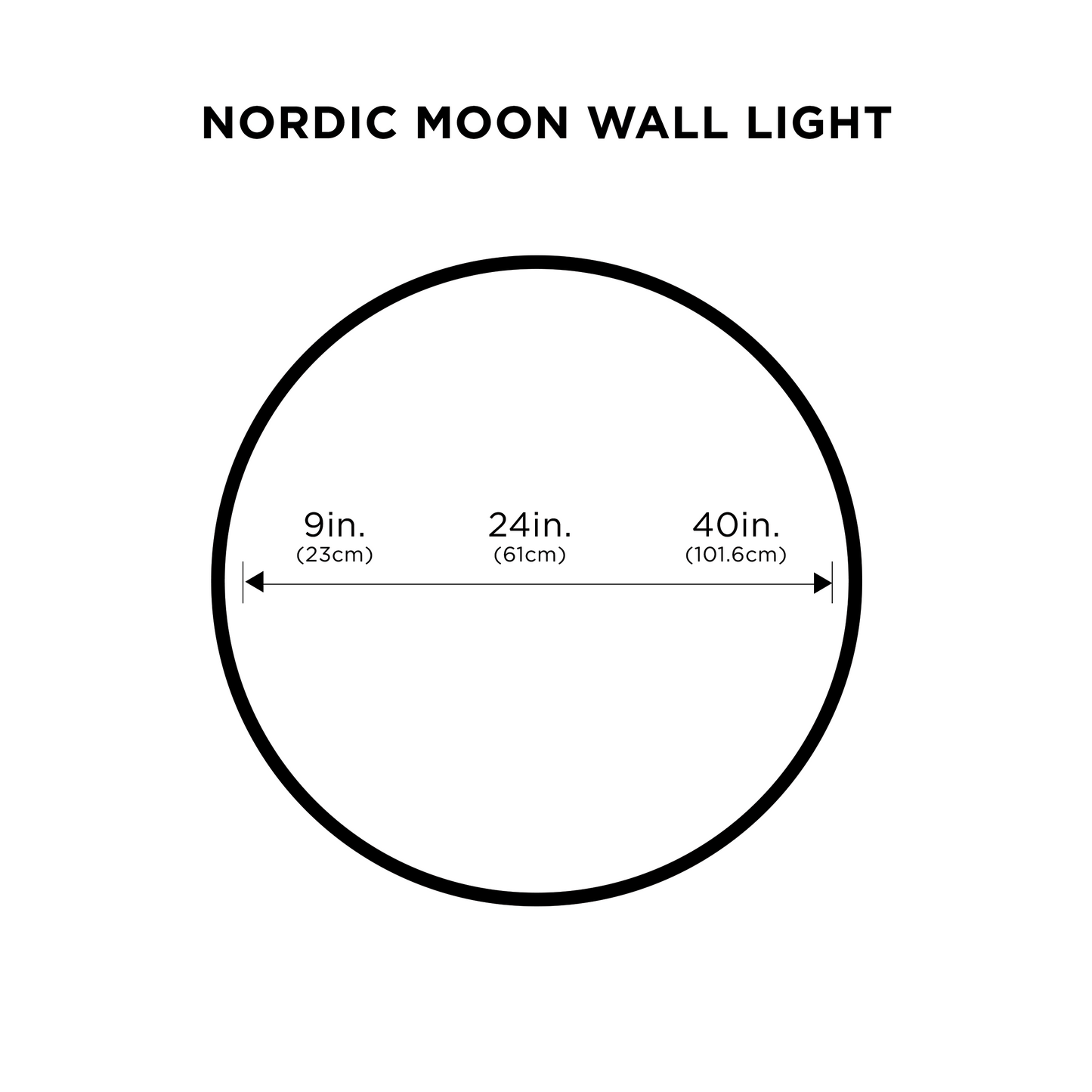 Nordic Moon Wandlamp