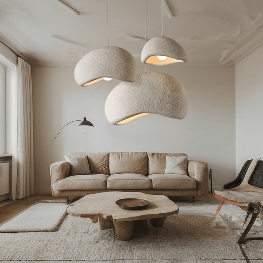 Ventayo – Nordic Pendant Lighting | Dimmable Glass & Metal Ceiling Light Fixture | Adjustable Height for Ambient Home Decor