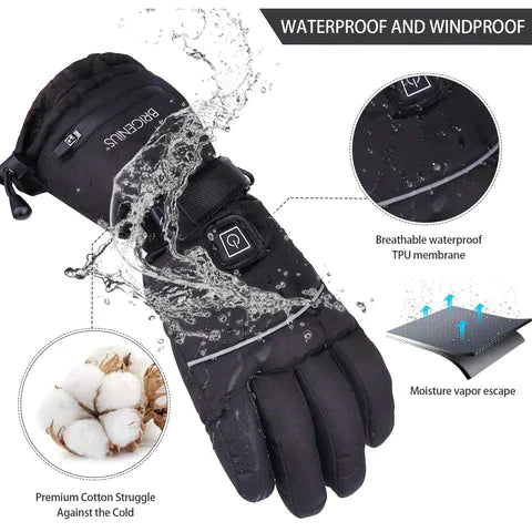 3 Pairs Of Unisex Heated Gloves