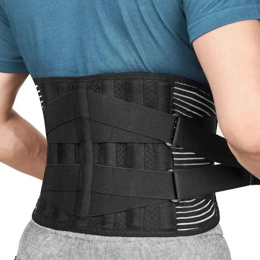 Ventayo – 360° Lumbar Support Belt with Memory Aluminum & Steel Springs | Breathable Design for Pain Relief
