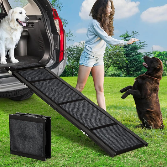 Ventayo – Pet Ramp Collection | Folding Dog Ramp for Bed & Car with Non-Slip Surface | Lightweight Design for Safe Access
