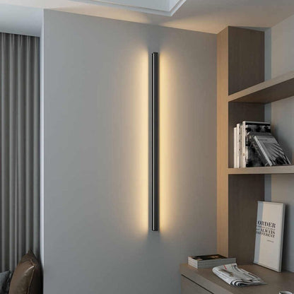 Lámpara de pared lineal minimalista con iluminación ambiental LED