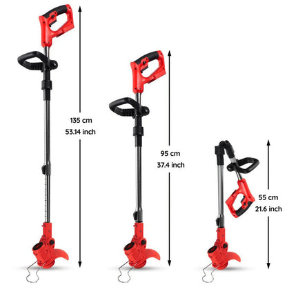 Cordless Grass Strimmer – Battery Powered Garden Trimmer with Steel Blades | Ventayo