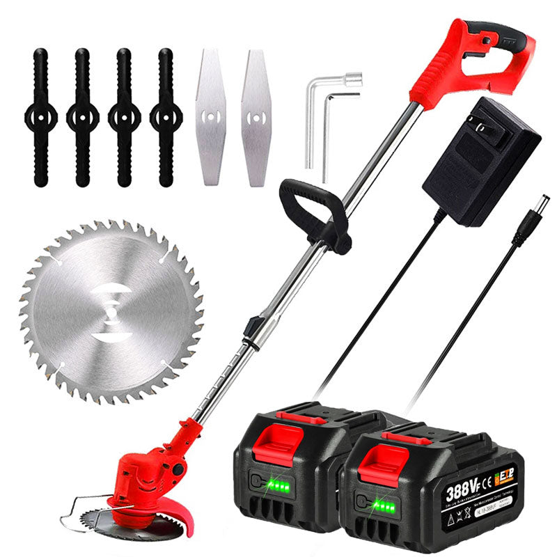 Cordless Grass Strimmer – Battery Powered Garden Trimmer with Steel Blades | Ventayo