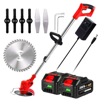 Cordless Grass Strimmer – Battery Powered Garden Trimmer with Steel Blades | Ventayo