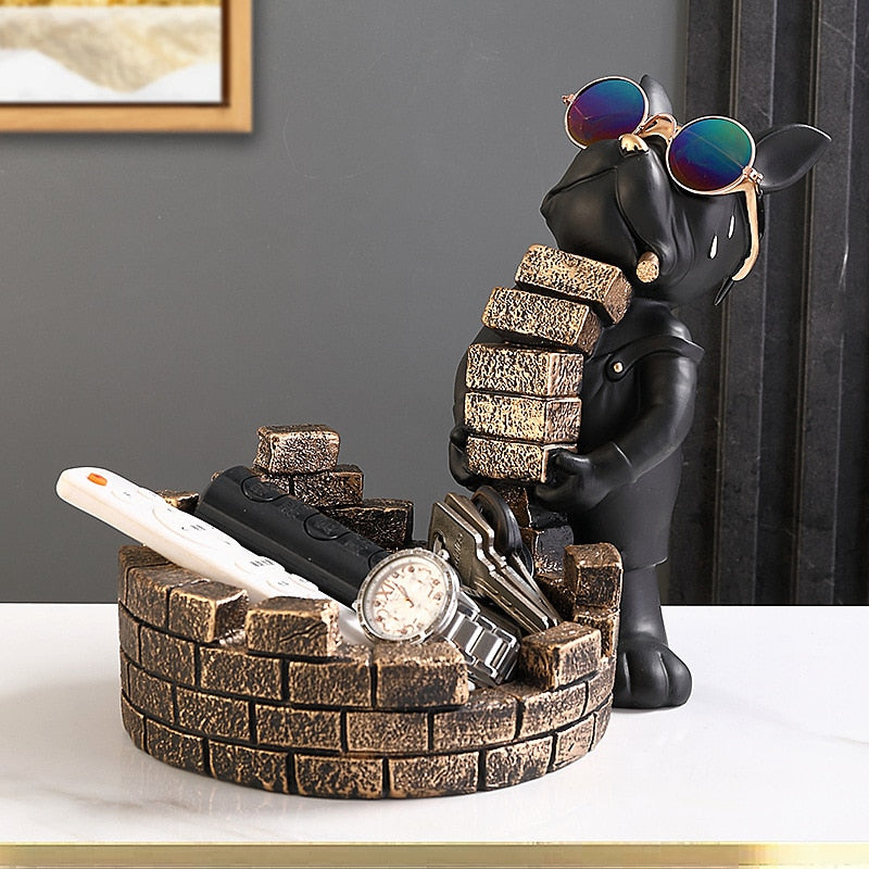 Bulldog Brickie Sculpture