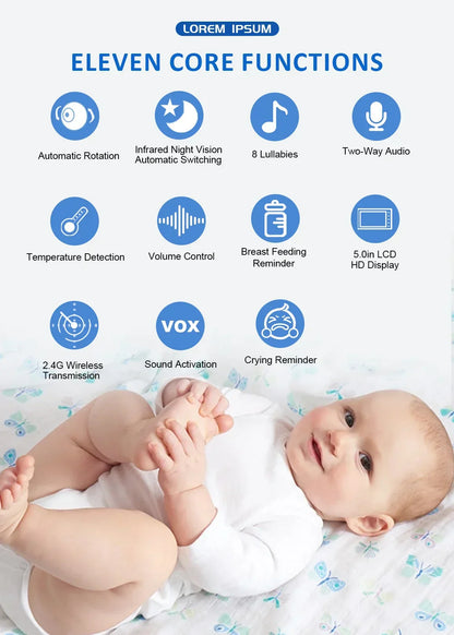 5.0-Inch Wireless Video Baby Monitor – ABM501