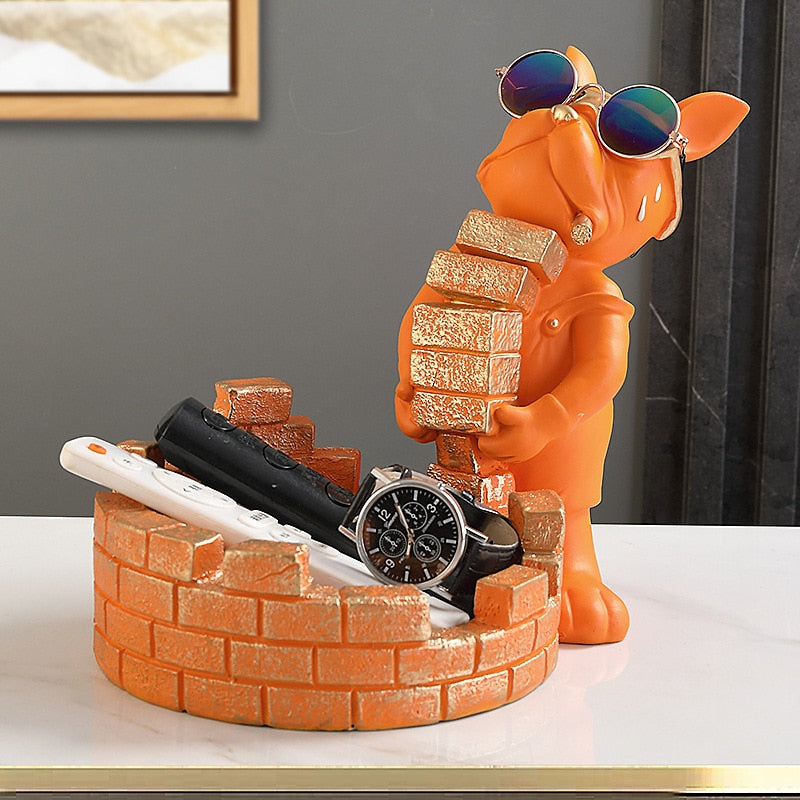 Bulldog Brickie Sculpture