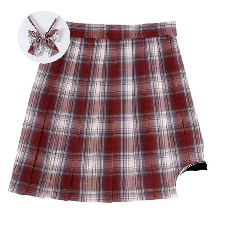 High Waist Preppy Girls Dance Mini Skirt