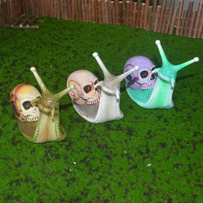 Snail Skull Halloween Patio Sculpture – Ventayo