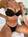 Best Selling Sexy Letter Underwire Two Piece Push Up Push Up Bras lingerie Set