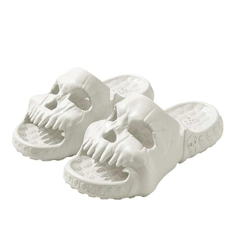Skeleton Skull Thick Sole Slippers – Ventayo