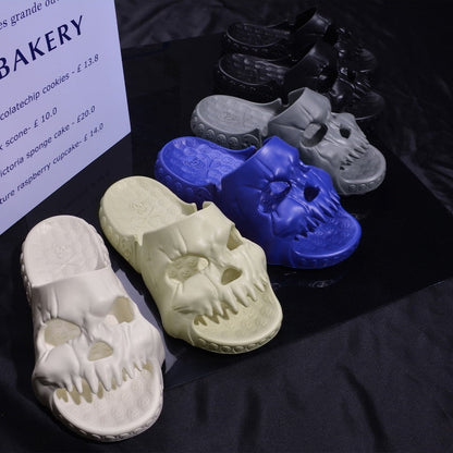 Skeleton Skull Thick Sole Slippers – Ventayo