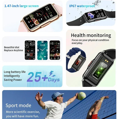 Smartwatch für Herren & Damen – Voller Touch Fitness- & Gesundheitstracker