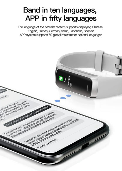 Smartwatch with Full Touch Screen – ECG Fitness Tracker & Heart Rate Monitor